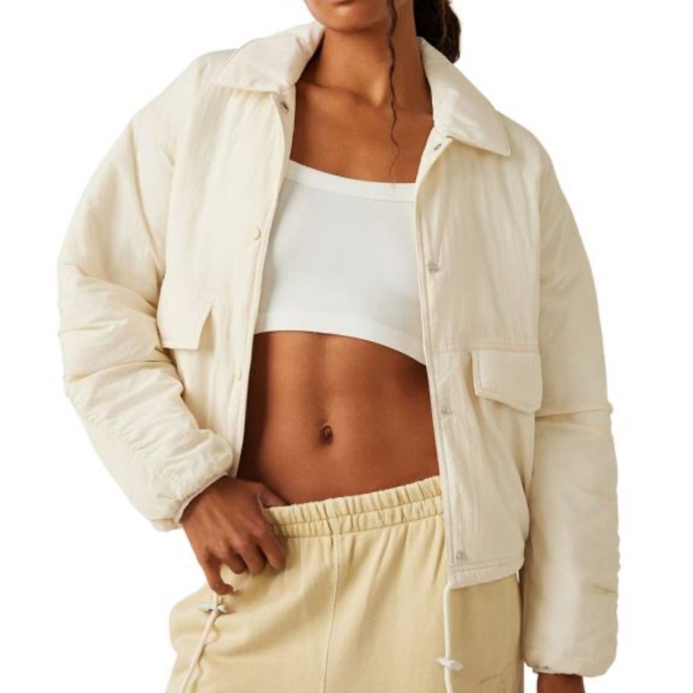 Free People Movement Off the Bleachers Coaches Jacket
